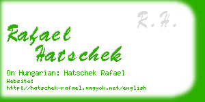 rafael hatschek business card